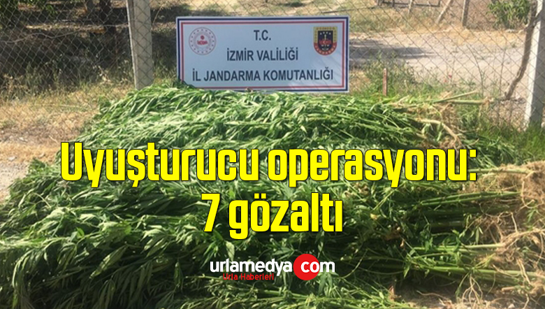 İzmir’de uyuşturucu operasyonu: 7 gözaltı