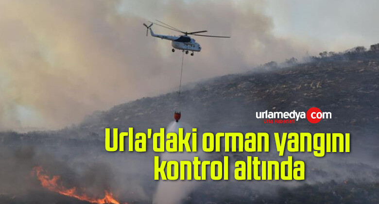 Urla’daki orman yangını kontrol altında