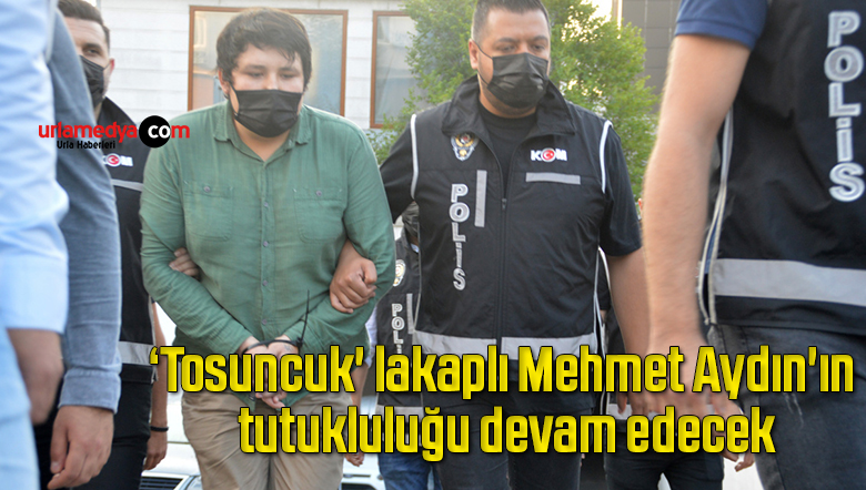‘Tosuncuk’ lakaplı Mehmet Aydın’ın tutukluluğu devam edecek