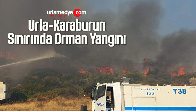 Urla-Karaburun Sınırında Orman Yangını 