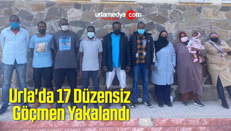 Urla’da 17 Düzensiz Göçmen Yakalandı