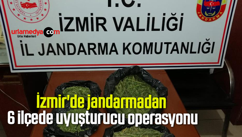 İzmir’de jandarmadan 6 ilçede uyuşturucu operasyonu
