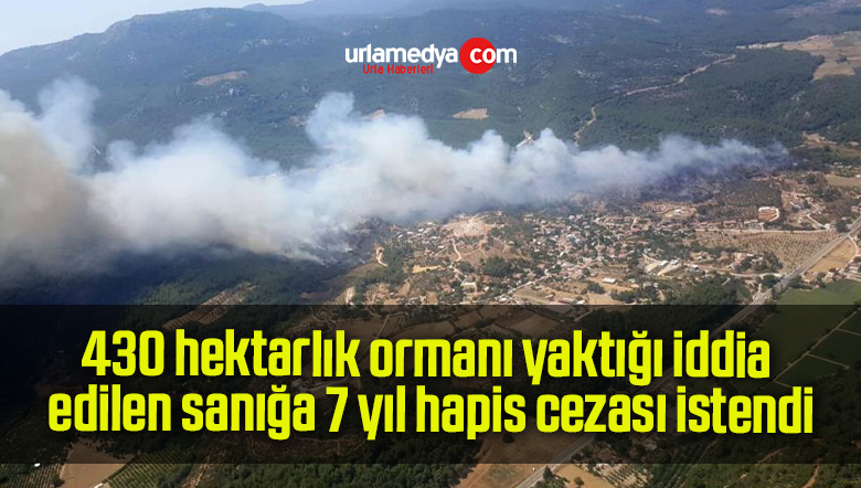 430 hektarlık ormanı yaktığı iddia edilen sanığa 7 yıl hapis cezası istendi