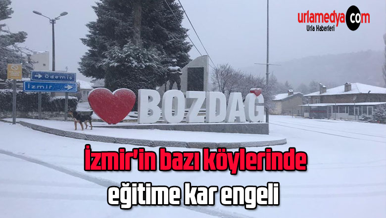 İzmir’in bazı köylerinde eğitime kar engeli
