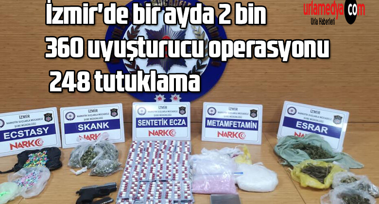 İzmir’de bir ayda 2 bin 360 uyuşturucu operasyonu: 248 tutuklama