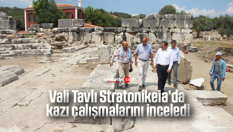Vali Tavlı Stratonikeia’da kazı çalışmalarını inceledi