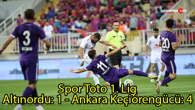 Spor Toto 1. Lig: Altınordu: 1 – Ankara Keçiörengücü: 4