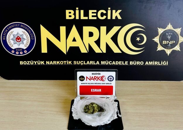BİLECİK'TE UYUŞTURUCU OPERASYONU: 1 GÖZALTI